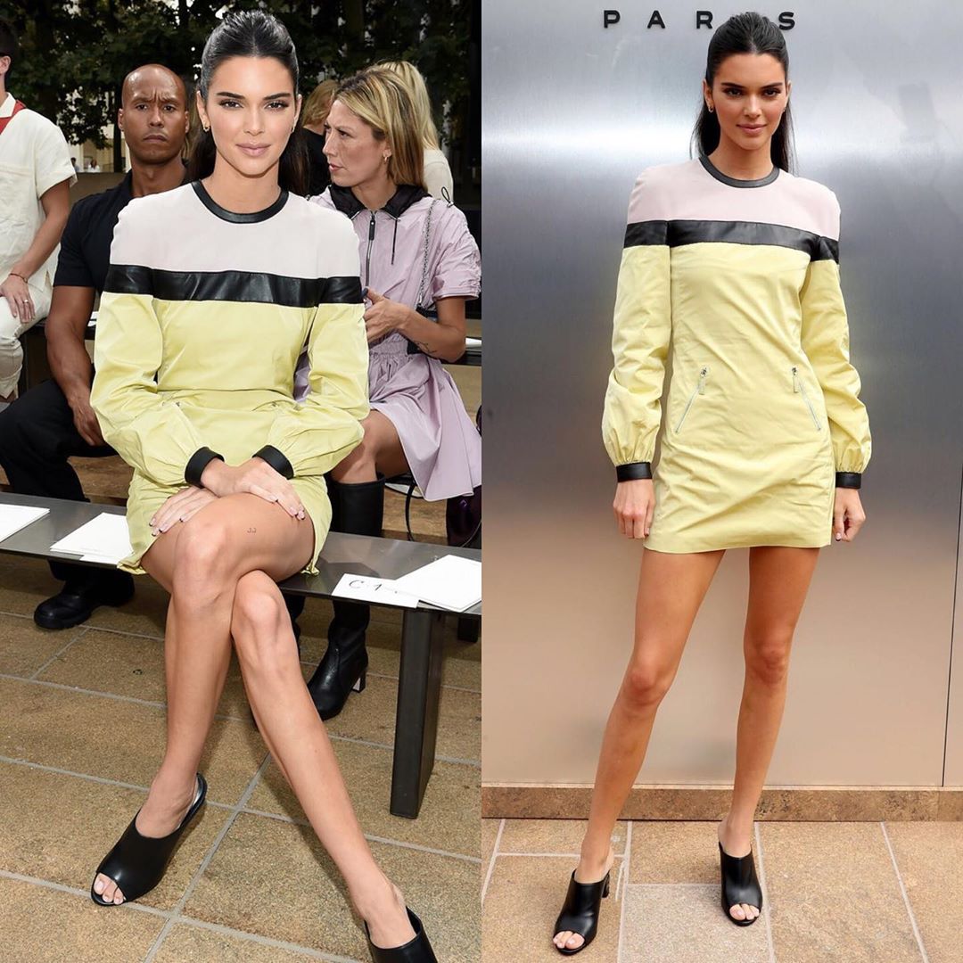 Kendall Jenner tại hàng ghế đầu show Longchamp NYFW ss20